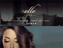 Tablet Screenshot of ellelashbar.com